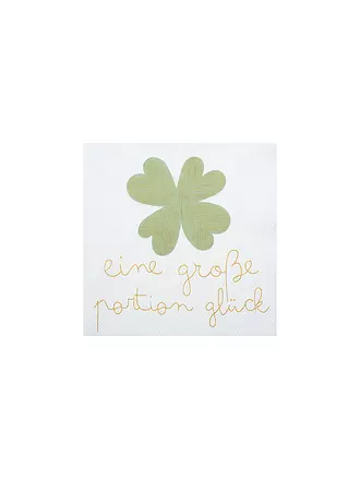 RAEDER | Serviettes de table 33x33cm UNE GRANDE PORTION DE BONHEUR | 